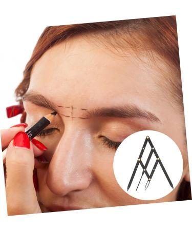 Healeved 3 Pcs Second Generation Scale Brow Stencils Eyebrow Measuring Rulers Eyebrow Tools Stainless Steel 25x5x0.6cmx3pcs Blackx3pcs - Buy Online on GoSupps.com