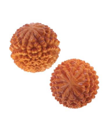 Frcolor 2st massage ball pull points B Excess hand massage balls made of wood massage ball decompression ball walking aid gymnasium ball handicraft balls handball