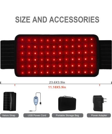 Red Light Lamp Belt Near Infrared Light Lamp Belt with 216 Pcs Dual Chips with Cord - Buy Online on GoSupps.com