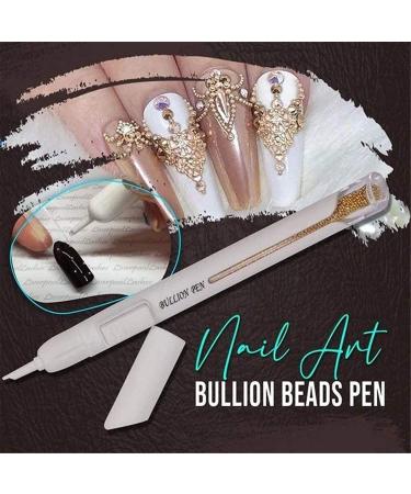Buy Nail Bead Pen - 4 Colors 0.8mm Nail Art Bullion & Dotting Tool for Perfect Rhinestone Designs - Buy Online on GoSupps.com