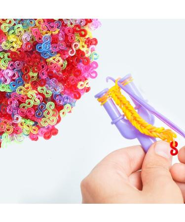 SAVITA 1500pcs Colorful S Clips for Rubber Band Bracelets - DIY Craft Making Essentials - Buy Online on GoSupps.com