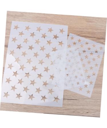 LALAFINA 3pcs Wall Murals Spray Paint Stencils Wall Paintings Wall Ainting Templates Flag Hollow Coating White Size 1 - Buy Online on GoSupps.com