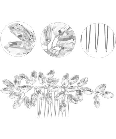 minkissy Crystal Hair Accessories Hair Barrettes Hair Pin Hair Clip Tiara Rhinestone Bobby Pins Rhinestone Hair Comb for Bridal Hair Side Comb Hair Piece Rhinestones Wedding Miss - Buy Online on GoSupps.com