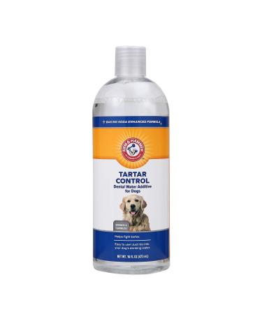 Arm & Hammer for Pets Dental Water Additive for Dogs, Tartar Control - Dog Dental Care Reduces Plaque & Tartar Buildup Without Brushing - 16 Ounces, Odorless and Flavorless 16 Fl Oz - 1 Pack