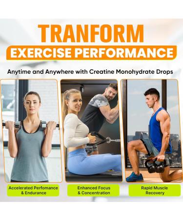 Creatine Monohydrate Liquid Creatine for Muscle Mass Strength Glute Booty & Endurance - Creatine for Women and Men with Hydrolyzed Collagen & Trehalose - 120 ml Creatine HCl (Lemon Flavor) - Buy Online on GoSupps.com