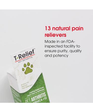 MediNatura T-Relief Pet Arthritis Relief - Arnica +12, 90 Tablets for Pain Relief - Buy Online on GoSupps.com