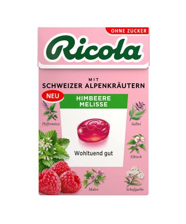 Ricola Raspberry Lemon Balm - 10 Box Swiss Herbal Candies Sugar-Free Vegan 13 Alpine Herbs | International Shipping Available - Buy Online on GoSupps.com