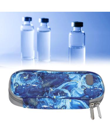 Diabetic Cooler Bag - Easy Open Zipper Portable Case for Insulin Storage (Blue) - Buy Online on GoSupps.com