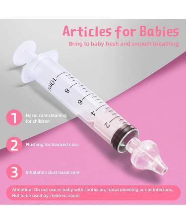 4-Piece Baby Nasal Syringe Set - 10ml Nose Rinsing with Safe Tweezers | Gentle Portable & Reusable for Children - Buy Online on GoSupps.com