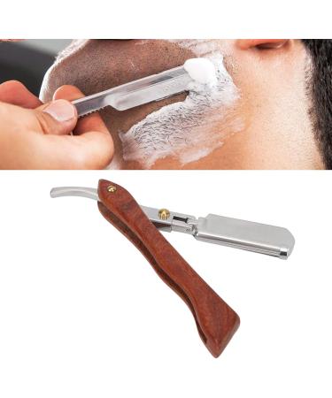 Professional Straight Edge Razor for Mustache & Beard - PU Leather Rosewander Hand Razor for Men (No Blade) - Buy Online on GoSupps.com