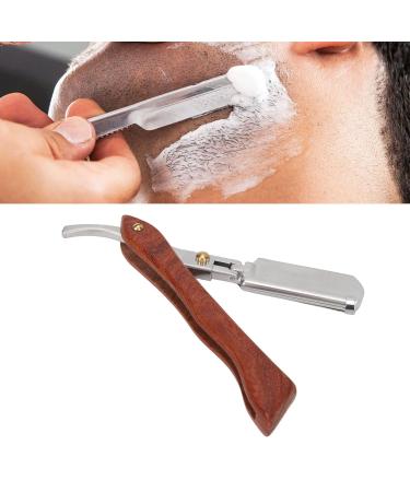 Premium Straight Edge Razor for Men - Barber Manual Razor with PU Leather Pocket (No Blade) - Perfect for Hairdressers | Shop Now! - Buy Online on GoSupps.com