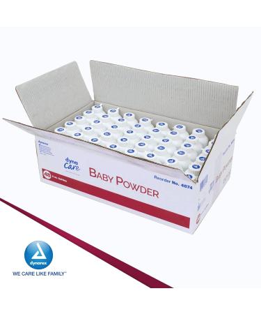 Dynarex Baby Powder 4 oz 48-Pack - Talcum Powder for Men, Women, Kids & Elderly - Moisture Absorber, Prevents Itching & Chafing - Gentle On Skin - Hospital & Home Use - Buy Online on GoSupps.com