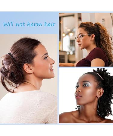 DHWEKU 2 Pieces Non-Slip Hair Clips Vintage Banana Hair Clips Stretchy Hair Accessories 30 Tooth Banana Comb Clips for Thick Wavy Kinky Natural Curly Hair (Black/Pink) - Buy Online on GoSupps.com