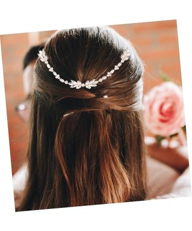 DOITOOL 1pc Hair Comb Hair Accessory for Women Bridal Hair Clip Hair Decorative Comb Styling Hair Clips Hair Bun Padding Wedding Headband Pearl Hair Bride Alloy Flowers Hair up - Buy Online on GoSupps.com
