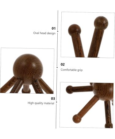 Hapinary Wooden Five Claws Head Massage Device - Scalp Massager Tool for Ultimate Relaxation | International Shipping Available - Buy Online on GoSupps.com