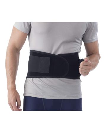 NYOrtho Back Brace Lumbar Support Belt - for Men and Women | Instantly Relieve Lower Back Pain | Maximum Posture and Spine Support, Adjustable, Breathable with Removable Suspenders | Medium 30-34 in. Medium (Pack of 1)