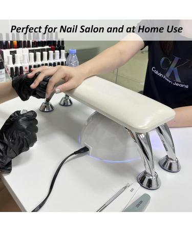 Big Nail Arm Rest Cushion Microfiber Leather Manicure Hand Rest Professional Nail Hand Rest Cushion Pillow Stand (White) White (Big) - Buy Online on GoSupps.com