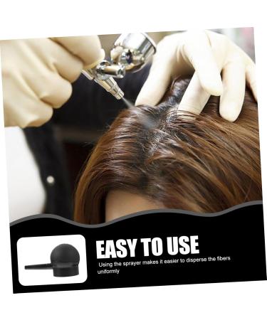 PLAFOPE 1pc Powder Spray Applicator Hair Spray Bottle Hair Building Sprayer Hair Fiber Hold Spray Black - Buy Online on GoSupps.com