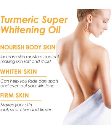 Turmeric Oil for Dark Spots and Skin Whitening Face and Body Treatment Anti-Aging 100ml Reduces Dark Spots Improves Skin Tone Moisturizes and Rejuvenates 100% Plant Essential Oil - Buy Online on GoSupps.com