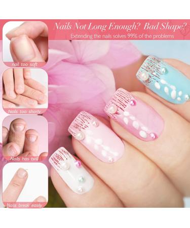 Shop NAGESTIPS Transparent Fake Nails - 420 Pcs Short Square Nail Tips Set | Full Cover | 12 Sizes for Professional Quality Manicures - Buy Online on GoSupps.com