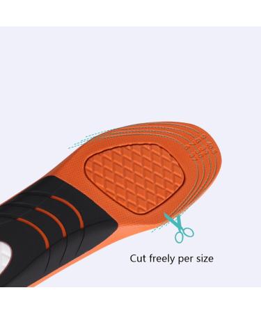 Diabetic Shoe Insoles for Men & Women Shock Absorbing Orthotic Inserts for Walking Running & Training | Trim to Fit US Women 11-13 & Men 11-16 - Buy Online on GoSupps.com