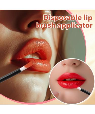 Buy Disposable Lip Applicators - 50 PCS Black Lip Brush for Lipstick Nail Polish Eyeshadow & PYO Cookie Painting - Buy Online on GoSupps.com