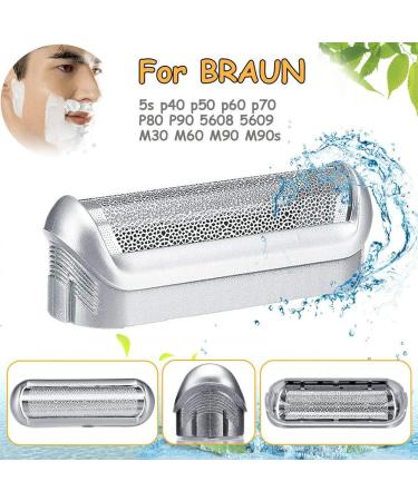GCDN Electric Shaver Foil & Replacement Head - Compatible with Braun 5S P40 P50 P60 P70 P80 P90 M30 M60 M60S M90 M90S 5608 5609 - International Shipping - Buy Online on GoSupps.com