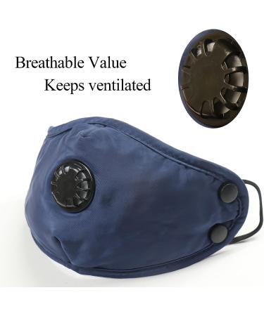 Trooper Trapper Hat with Face Mask - Windproof & Water Resistant Winter Russian Hat in Navy - Buy Online on GoSupps.com
