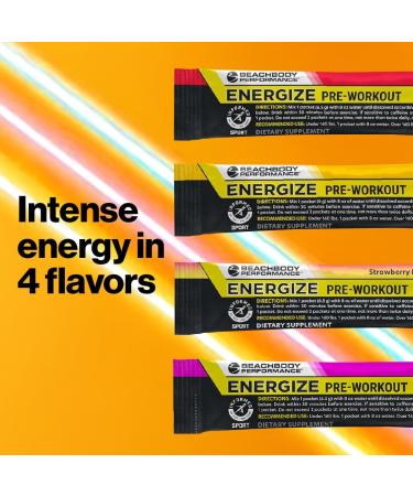 BODi Energize Pre Workout Powder - Beta-Alanine Quercetin & Low-Dose Caffeine Formula for Enhanced Energy & Focus Increase Energy & Endurance Supplement Strawberry Lemonade Flavored 20 Sticks Strawberry Lemonade 20 Serv  - Buy Online on GoSupps.com