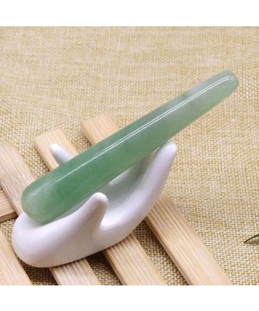 Jade Massage Stick & Facial Roller - Trigger Point Guasha Massager for Relaxation (Green) | International Shipping Available - Buy Online on GoSupps.com