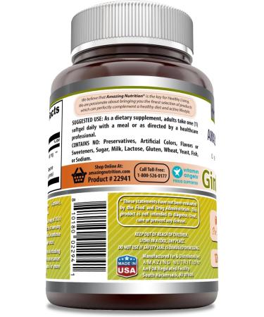 Amazing Formulas Ginkgo Biloba 120 Mg Supplement 120 Capsules | Standardized to Contain 24% Ginkgo Flavone Glycosides | Non-GMO | Gluten Free | Made in USA 120 Count 120 Count (Pack of 1) - Buy Online on GoSupps.com