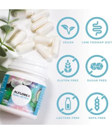 Alflorex Dual Action Probiotics - Reduce Fatigue with Bifidobacterium Longum - 30 Capsules - Buy Online on GoSupps.com