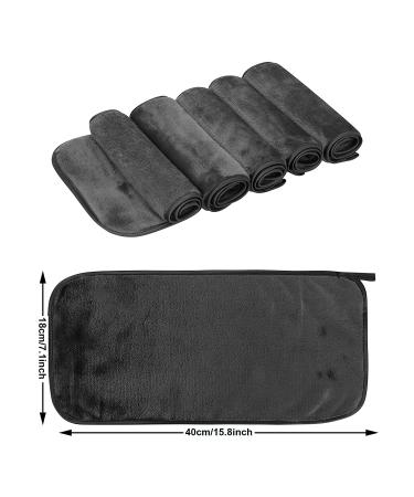 Reusable Microfiber Makeup Remover Cloth (5-Pack) | Soft & Absorbent Face Cleansing Towel | Gentle Eye Makeup Eraser | Safe for All Skin Types | Gray - Buy Online on GoSupps.com