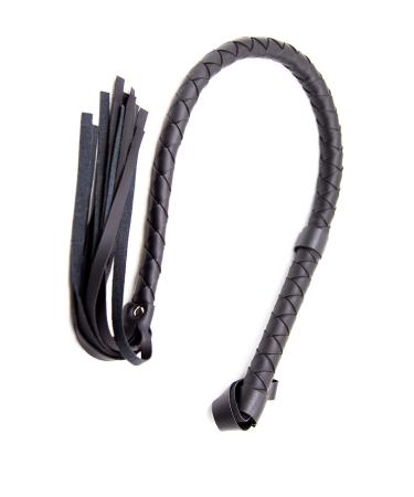RIDIN Leather Crop 33'' Whip, Black Riding Whip, Horses Crops, Leather Riding Crop, Leather Horse Whip, Whip for Horses, Horse Whips