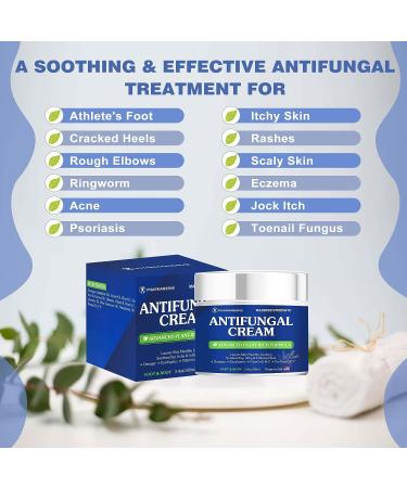 Tea Tree Oil Antifungal Cream - Athletes Foot, Jock Itch, Ringworm Treatment - Hydrating Anti Fungal Cream for Itchy Skin Relief - Buy Online on GoSupps.com