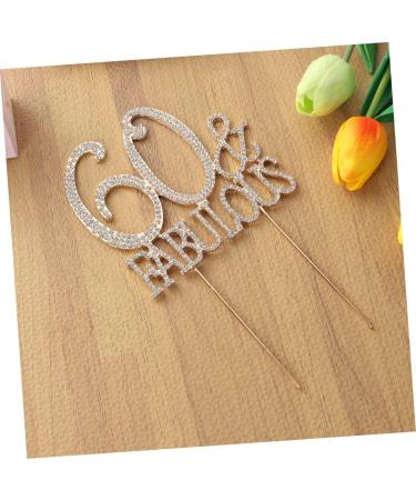 Vaguelly 60 Cupcake Appetizer Picks Birthday Cake Decor Dessert Toppers Party Food Picks Number Cake Decorations Crystal Birthday Acrylic Cake Picks Glitter Big Crown Bride Golden Size 1 - Buy Online on GoSupps.com