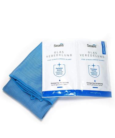 Nano Glass Seal with Pearling Effect - Water-Repellent Finish Anti Limescale for Window Panes Shower Bathroom I Sealis I Made in Germany