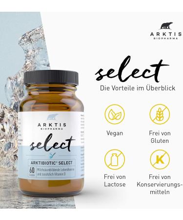 Buy Arctic Biopharma Arctibiotic Select Powder 60G | Pharmacy Quality Probiotic with 6 Lactic Acid Bacteria & Vitamin D for Intestinal Health - Buy Online on GoSupps.com