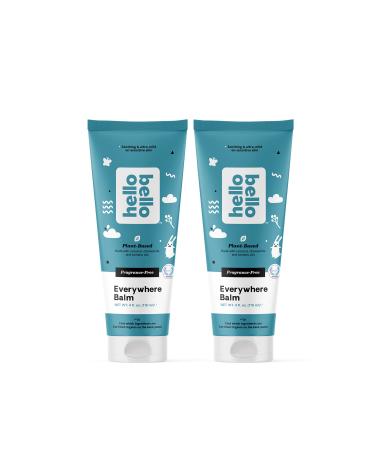 Hello Bello Everywhere Balm - Dermatologist-Tested Hypoallergenic Soothing & Ultra-Mild on Sensitive Skin - Plant-Derived & Certified Organic Ingredients - Fragrance-Free 4Oz (2 Pack)
