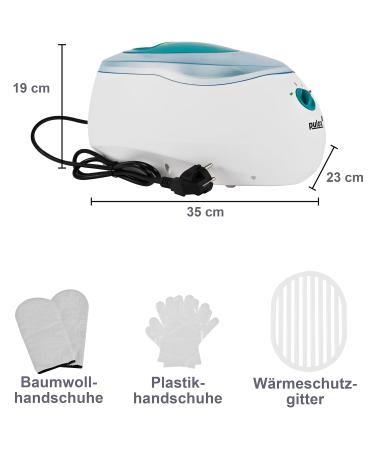 Pulox Paraffin Bath - Premium Wax Bath for Melting Paraffin Wax with Gloves - Ideal for Spa and Home Use - Buy Online on GoSupps.com