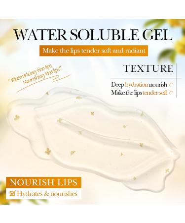 BEUKING Osmanthus Petrolatum Hydrating Lip Mask Gels with Glycerin and Aloe Extract Moisturizing Mask Lip Treatment & Lip Patches for Dry Lips Hydration & Repair Day & Night Use (5 PCS) - Buy Online on GoSupps.com