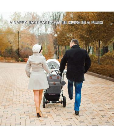 Fexkean Diaper Bag Backpack Large Capacity Portable Travel Baby Bag with Foldable Children's Bed & Multi-Functional Design - Ideal for Parents on the Go - Buy Online on GoSupps.com