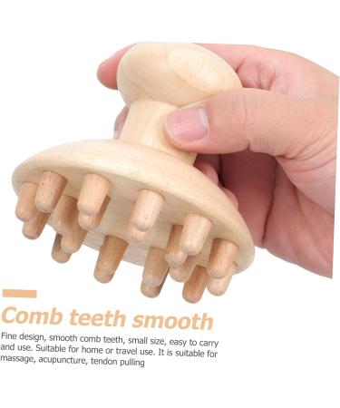 TOVINANNA Wooden Massage Comb Set - 2 Pack Scalp Massage Brush for Curly Hair & Child Care - Eco-Friendly Beech Wood Head Massager for Relaxation & Shampooing - Buy Online on GoSupps.com