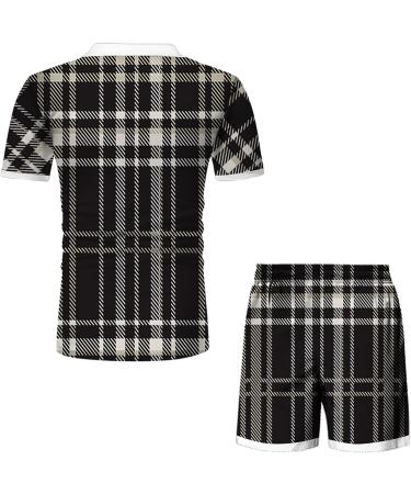 Men's Vintage Printed Summer Tracksuit Set - White, 3XL - Buy Online on GoSupps.com