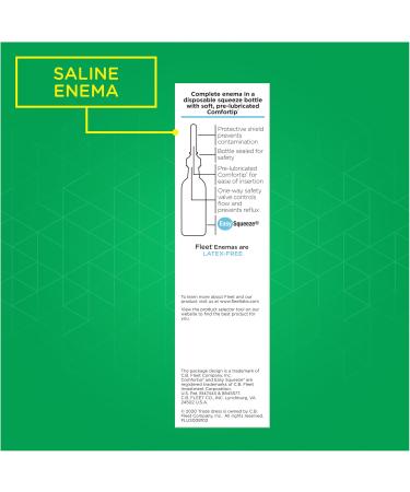 Fleet Laxative Saline Enemas for Constipation Relief for Adults Extra Volume 7.8 Fl Oz Each Pack of 6 Bottles Enema 7.8 Fl Oz (Pack of 6) - Buy Online on GoSupps.com