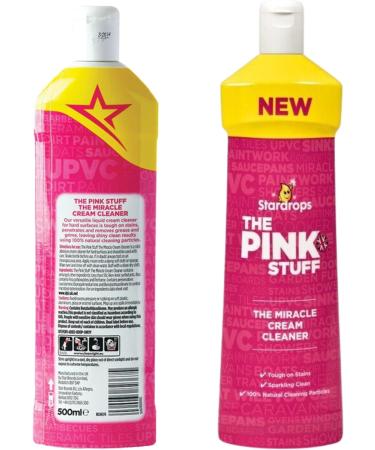 Pink Stuff Multi-Purpose Cleaner Spray 850ml & Miracle Cream Cleaner 500ml Bundled with Crevice Grout Gap Brush Cloth & Sponge For Household Kitchen Bathroom Cleaning - Buy Online on GoSupps.com