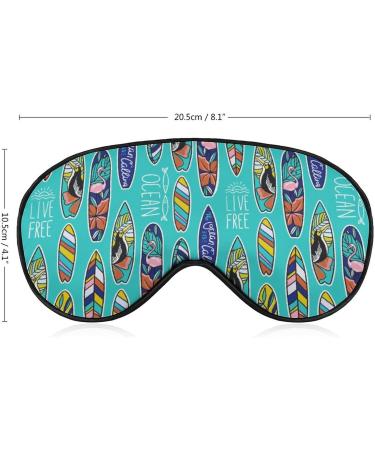 Stylish Phrase Surfboards Sleep Mask - Adjustable Strap, Light Blocking Eye Cover for Men and Women - Buy Online on GoSupps.com