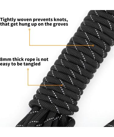 Pettom Reflecting Dog Leash - 15m Long Training Rope for Small & Medium Dogs | 2 Carabin Hooks & Hand Loop | Durable High Visibility Perfect for International Shipping - Buy Online on GoSupps.com