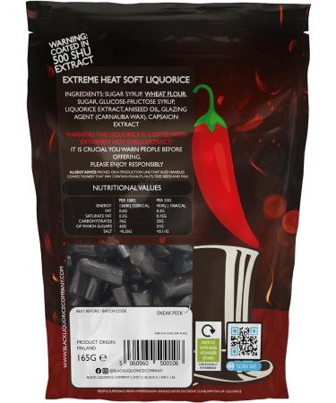 Black Liquorice Company - Soft Eating Extreme Chilli Liquorice 3 x 165g - Buy Online on GoSupps.com