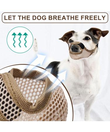 Soft Breathable Muzzle for Medium & Large Dogs - Anti-Barking & Chewing Solution Perfect Pet Gift - Buy Online on GoSupps.com